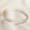 Personalised Hammered Sterling Silver Twisted Bangle -Jellycat Christmas Store personalised hammered sterling silver bangle o21a3220 900x900 1