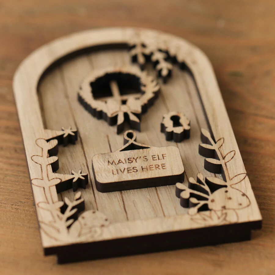 Personalised Handmade Wooden Elf Door 4 Personalised Handmade Wooden Elf Door - Image 2