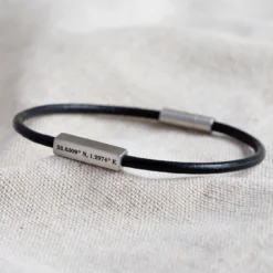 Men's Personalised Leather Cord And Bar Bracelet In Black 12 Men's Personalised Leather Cord And Bar Bracelet In Black -Jellycat Christmas Store personalised leather cord and bar bracelet in black o21a0316 900x900 1