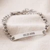 Personalised Men's Stainless Steel Chain ID Bracelet 1 Personalised Men's Stainless Steel Chain ID Bracelet -Jellycat Christmas Store personalised mens stainless steel chain and plaque bracelet 4x3a6522 900x900 1