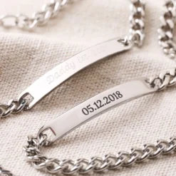 Personalised Men's Stainless Steel Chain ID Bracelet 16 Personalised Men's Stainless Steel Chain ID Bracelet -Jellycat Christmas Store personalised mens stainless steel chain and plaque bracelet 4x3a6537 900x900 1