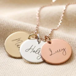 Personalised Mixed Metal Disc Charm Necklace 13 Personalised Mixed Metal Disc Charm Necklace -Jellycat Christmas Store personalised mixed metal disc charm necklace 4x3a0064 900x900 1