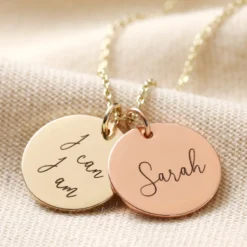 Personalised Mixed Metal Disc Charm Necklace 11 Personalised Mixed Metal Disc Charm Necklace -Jellycat Christmas Store personalised mixed metal disc charm necklace 4x3a0067 900x900 1