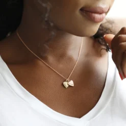 Personalised Family Names Heart Charm Necklace -Jellycat Christmas Store personalised mixed metal triple heart necklace 4x3a9955 900x900 1