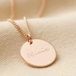 Personalised Name Sterling Silver Disc Necklace 17 Personalised Name Sterling Silver Disc Necklace -Jellycat Christmas Store personalised name sterling silver disc necklace 0v8a2229 900x900 1