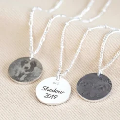 Personalised Pet Photo Sterling Silver Disc Necklace 14 Personalised Pet Photo Sterling Silver Disc Necklace -Jellycat Christmas Store personalised pet photo sterling silver disc necklace o21a4364 900x900 1