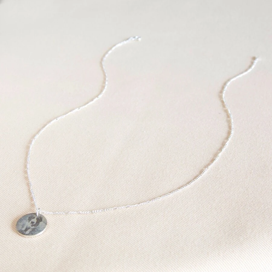 Personalised Pet Photo Sterling Silver Disc Necklace 9 Personalised Pet Photo Sterling Silver Disc Necklace - Image 7