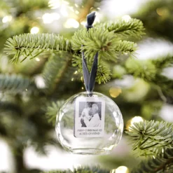 Personalised Photo Glass Dome Bauble