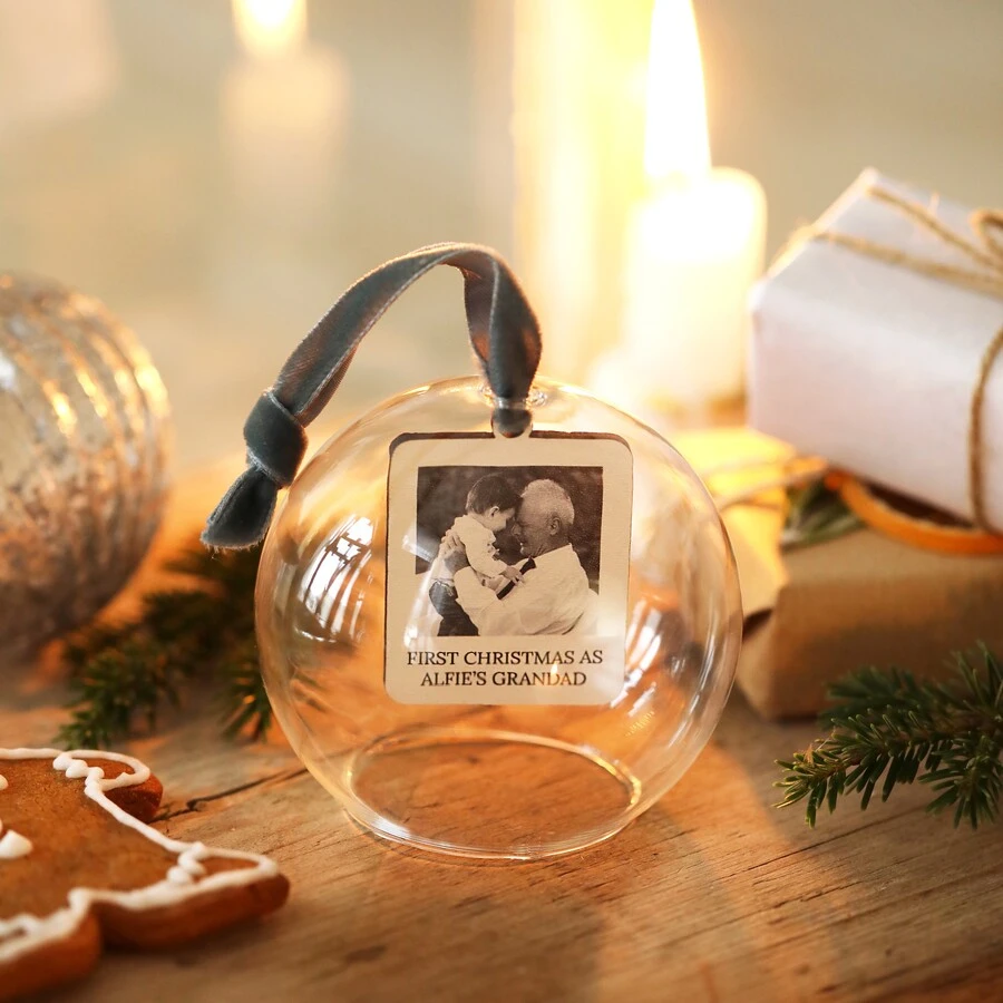 Personalised Photo Glass Dome Bauble 4 Personalised Photo Glass Dome Bauble - Image 2