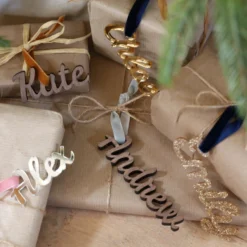 Personalised Set Of 3 Acrylic Name Gift Tags