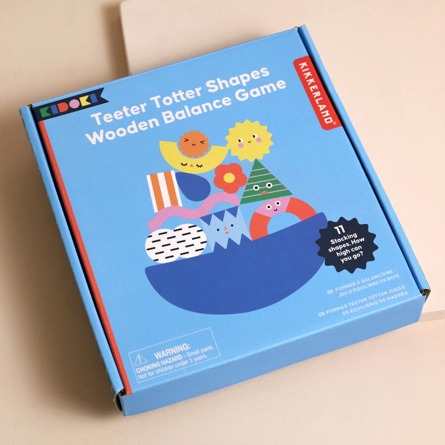 Personalised Shapes Wooden Balance Game 4 Personalised Shapes Wooden Balance Game - Image 2