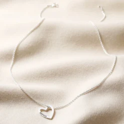 Personalised Sterling Silver Family Names Heart Necklace 11 Personalised Sterling Silver Family Names Heart Necklace -Jellycat Christmas Store personalised sterling silver multi heart outline necklace 4x3a0117 900x900 1