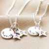 Personalised Sterling Silver Star And Disc Charm Necklace -Jellycat Christmas Store personalised sterling silver star disc charm necklace 4x3a4164 900x900 1