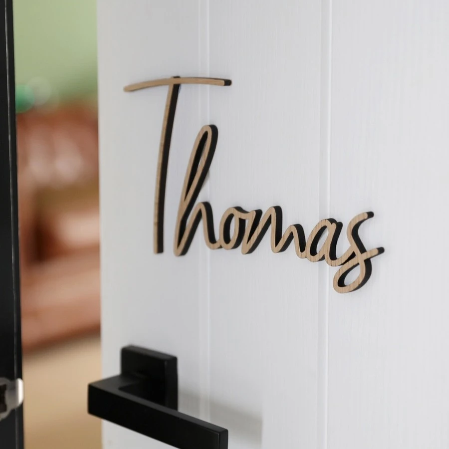 Personalised Wooden Name Sign 5 Personalised Wooden Name Sign - Image 3