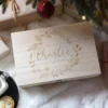 Personalised Wreath Wooden Christmas Hamper Box -Jellycat Christmas Store personalised wreath wooden christmas hamper box 0v8a2981 900x900 1