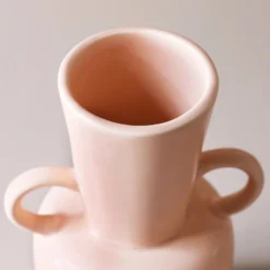 Pink Ceramic Vase With Handles, H20cm -Jellycat Christmas Store pink ceramic vase handles 4x3a2175 900x900 1