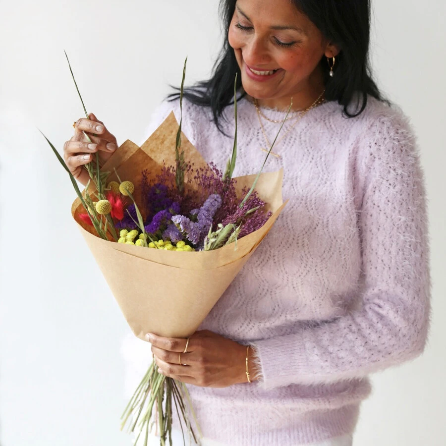 Luxury Rainbow Brights Dried Flower Bouquet 4 Luxury Rainbow Brights Dried Flower Bouquet - Image 2