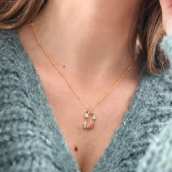 Rainbow Crystal Initial Necklace In Gold -Jellycat Christmas Store rainbow crystal initial necklace gold 4x3a2813 copy2 900x900 1