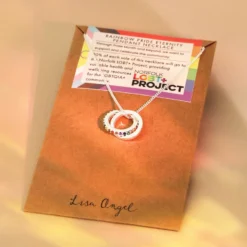 Rainbow Pride Eternity Pendant Necklace In Silver -Jellycat Christmas Store rainbow pride eternity pendant necklace silver 4x3a9322 2 900x900 1