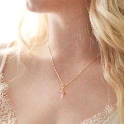 Rose Quartz Crystal Point Pendant Necklace In Gold 14 Rose Quartz Crystal Point Pendant Necklace In Gold -Jellycat Christmas Store rose quartz crystal point pendant necklace gold 4x3a0092 2 900x900 1