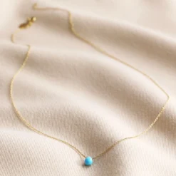 Semi-Precious Turquoise Stone Teardrop Pendant Necklace In Gold 10 Semi-Precious Turquoise Stone Teardrop Pendant Necklace In Gold -Jellycat Christmas Store semi precious turquoise stone teardrop pendant necklace gold 4x3a0729 900x900 1