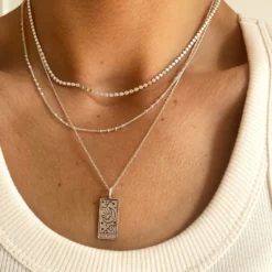 Silver The Moon Tarot Card Pendant Necklace 16 Silver The Moon Tarot Card Pendant Necklace -Jellycat Christmas Store silver the moon tarot card pendant necklace image00068 900x900 1