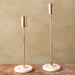 Large Gold Candlestick Holder With Glazed Base -Jellycat Christmas Store small gold candlestick holders glazed bases 0v8a9985 900x900 1