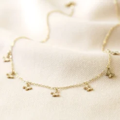 Gold Stainless Steel Butterfly Necklace