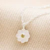 Sterling Silver Enamel Daisy Pendant Necklace 2 Sterling Silver Enamel Daisy Pendant Necklace -Jellycat Christmas Store sterling silver daisy necklace 0v8a8526copy 900x900 1