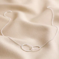 Sterling Silver Organic Shape Interlocking Hoop Necklace -Jellycat Christmas Store sterling silver organic shape interlocking hoop necklace 4x3a1139 900x900 1