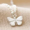 Tiny Butterfly Pendant Necklace In Silver -Jellycat Christmas Store tiny butterfly pendant necklace silver 4x3a6569 900x900 1