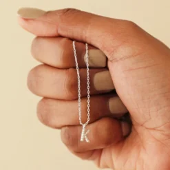 Tiny Pearl Initial Charm Necklace In Silver -Jellycat Christmas Store tiny pearl initial charm necklace silver 4x3a8945 900x900 1