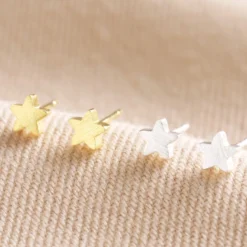 Tiny Star Stud Earrings In Gold -Jellycat Christmas Store tiny star stud earrings 4x3a0512 1 900x900 1