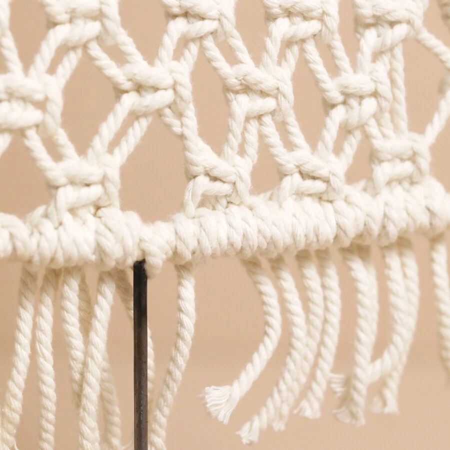 White Woven Rope Tree Ornament 6 White Woven Rope Tree Ornament - Image 4