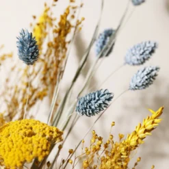 Yellow And Blue Dried Flower Bouquet -Jellycat Christmas Store yellow blue dried flower bouquet 4x3a2776 900x900 1